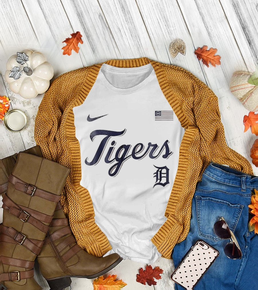 Nike Detroit Tigers USA 250th Anniversary Baseball Celebration T-Shirt