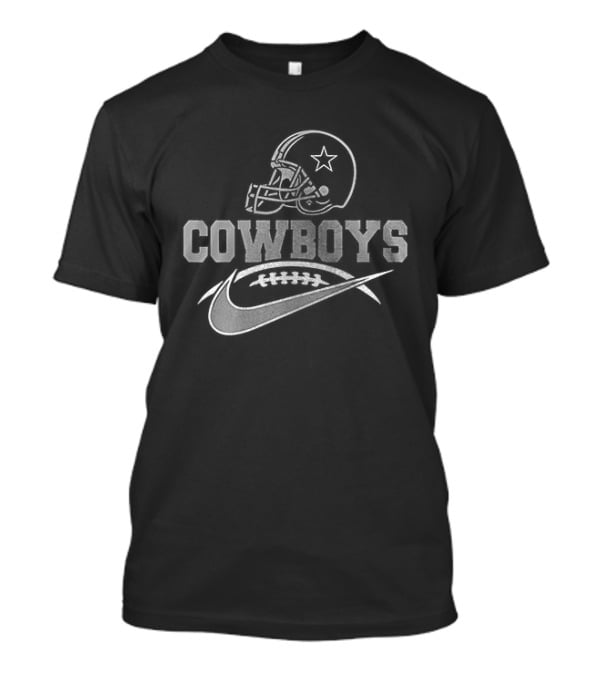 Dallas Cowboys Helmet Nike Swoosh Football Fanatic T-Shirt