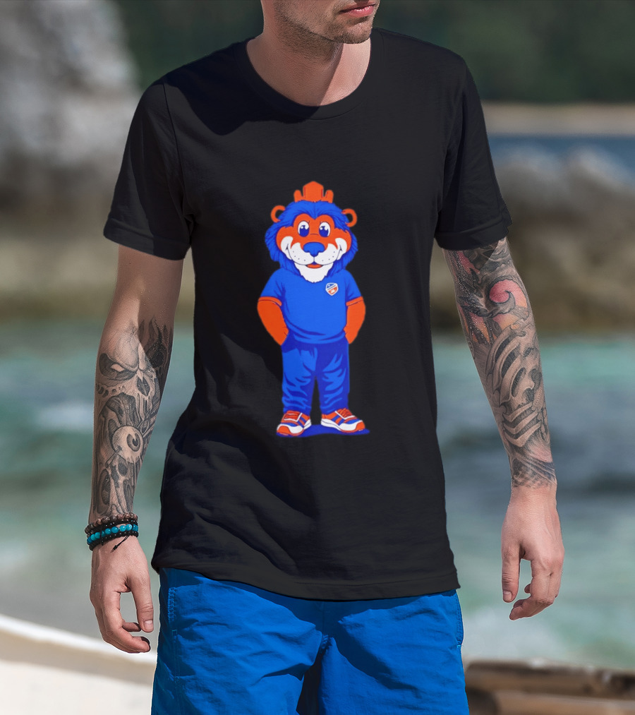 FC Cincinnati Casual Gary Mascot Blue And Orange Outfit T-Shirt