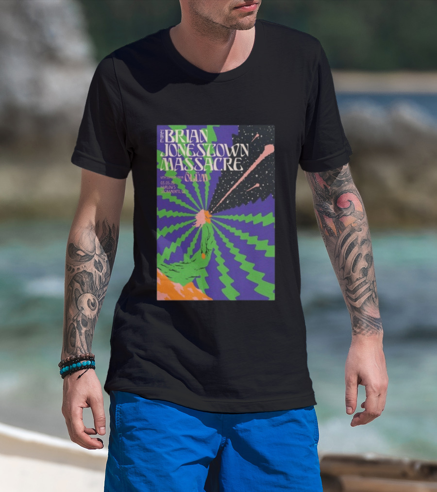 The Brian Jonestown Massacre Sacramento March 5 2026 Oliva Event Flyer At Harlows T-Shirt