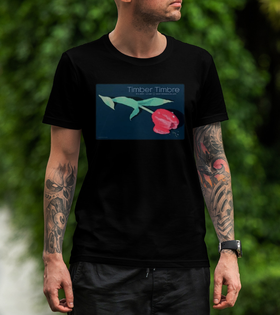 Timber Timbre Tour March 19 2025 La Clef Saint Germain En Laye France Tulip T-Shirt