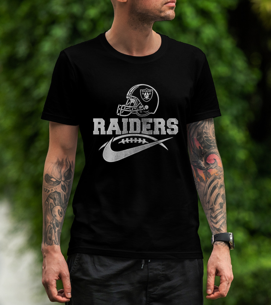 Raiders Helmet Nike Football T-Shirt
