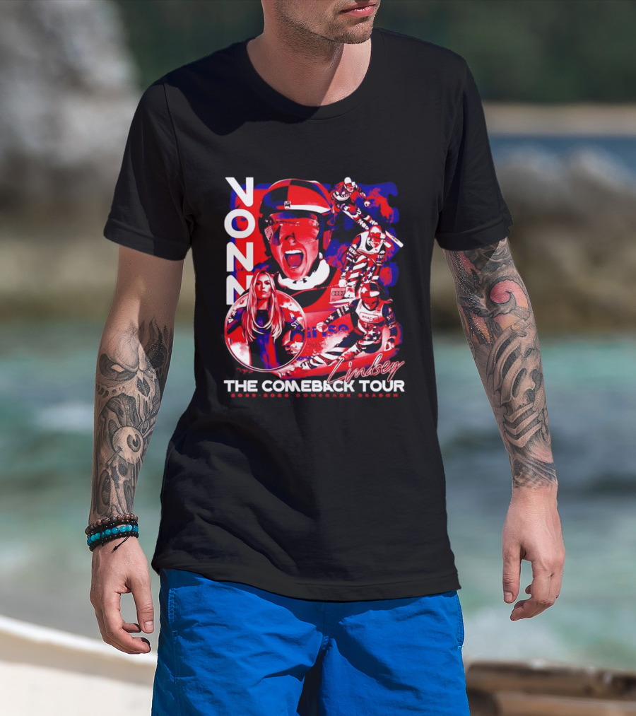 Lindsey Vonn The Comeback Tour Skiing Champion T-Shirt