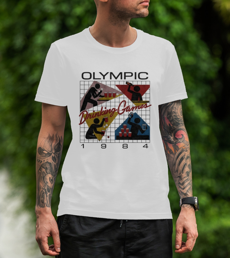 Olympic Drinking Games 1984 Beer Pong T-Shirt