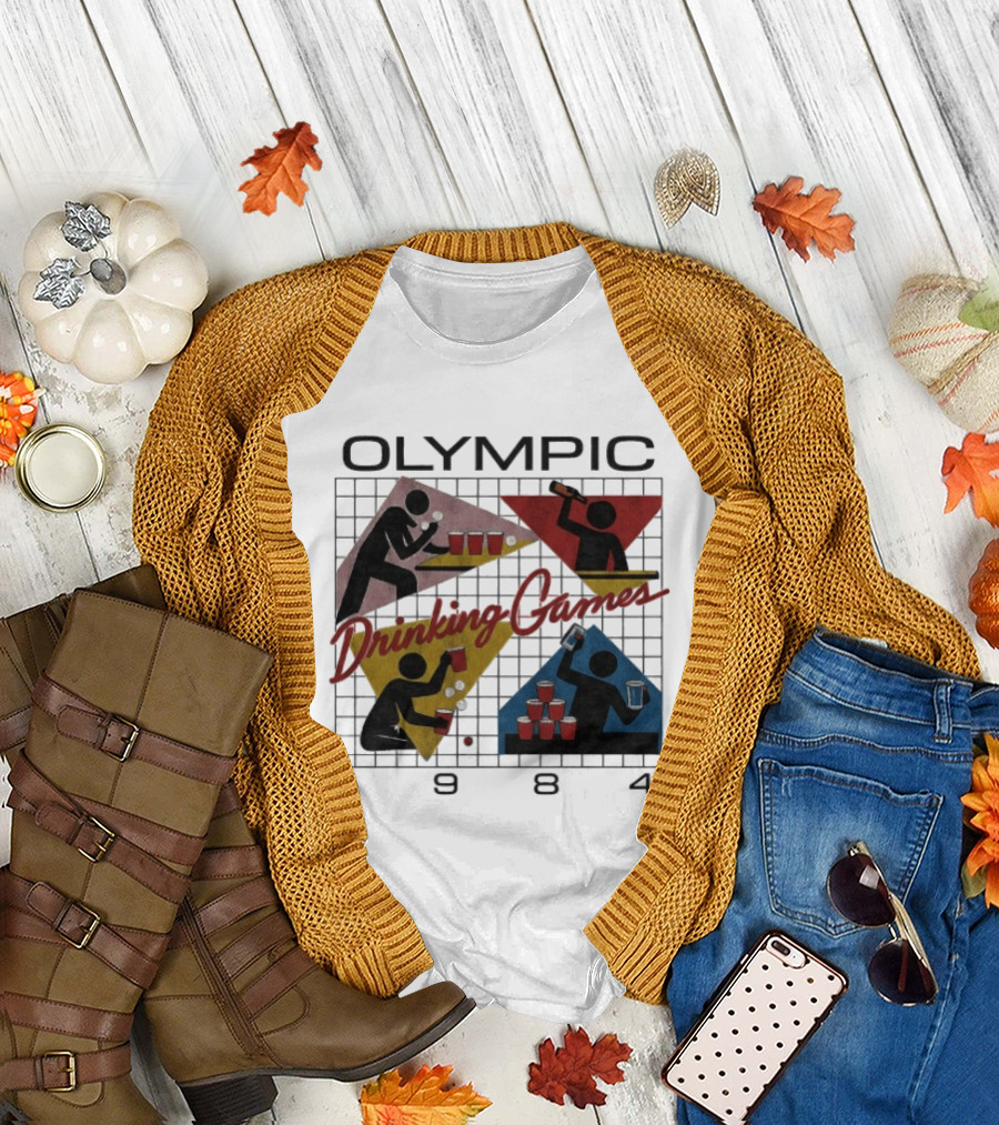 Olympic Drinking Games 1984 Beer Pong T-Shirt