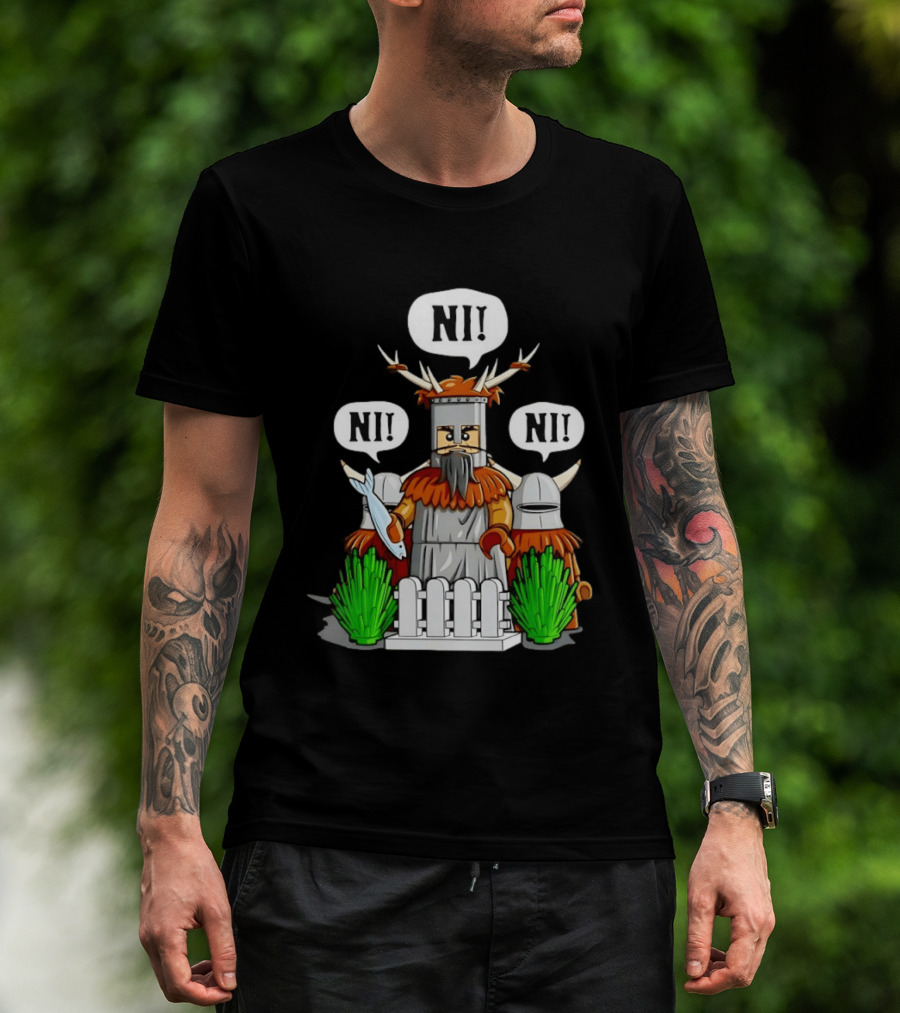 Viking Warrior Lego The Knights Of Ni NI! NI! NI! T-Shirt