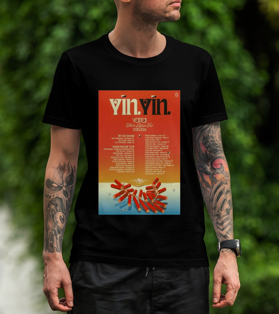 YĪN YĪN Yatta Album Release Tour 2025 2026 Europe And UK Dates T-Shirt