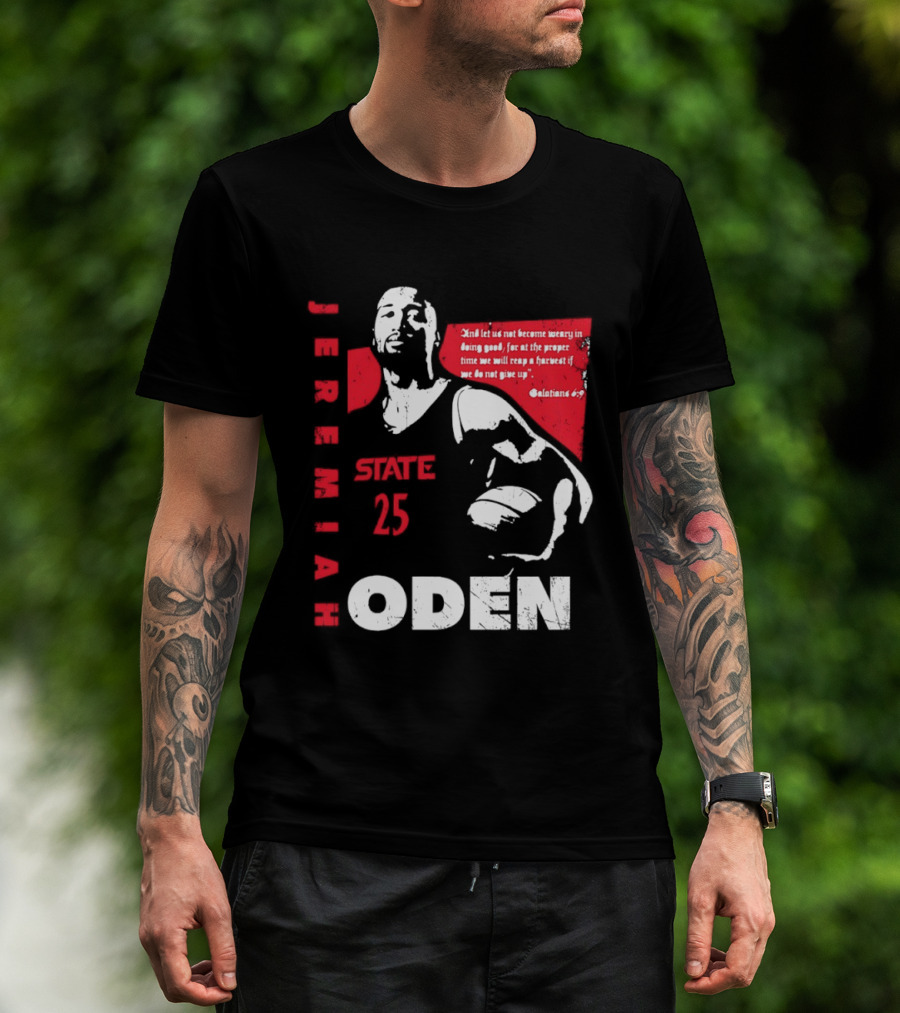Jeremiah Oden San Diego State 25 Galatians 6:9 T-Shirt