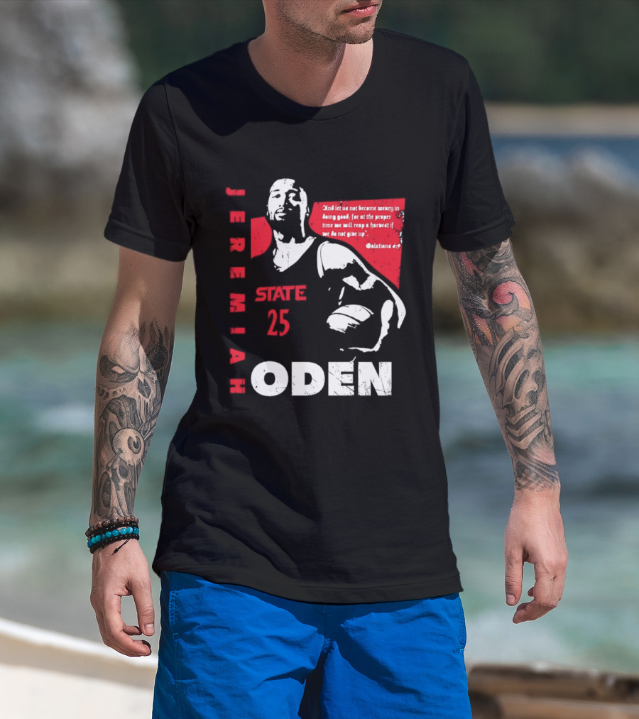 Jeremiah Oden San Diego State 25 Galatians 6:9 T-Shirt