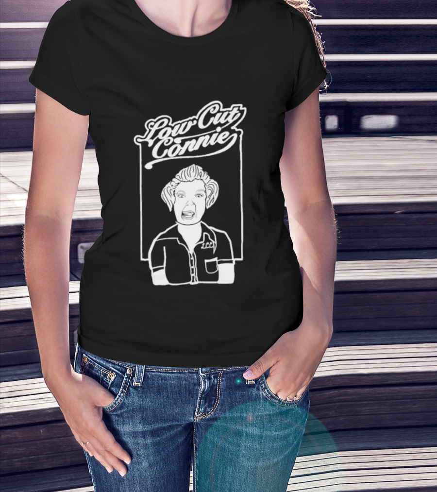 Low Cut Connie Vintage Outline Monochrome T-Shirt