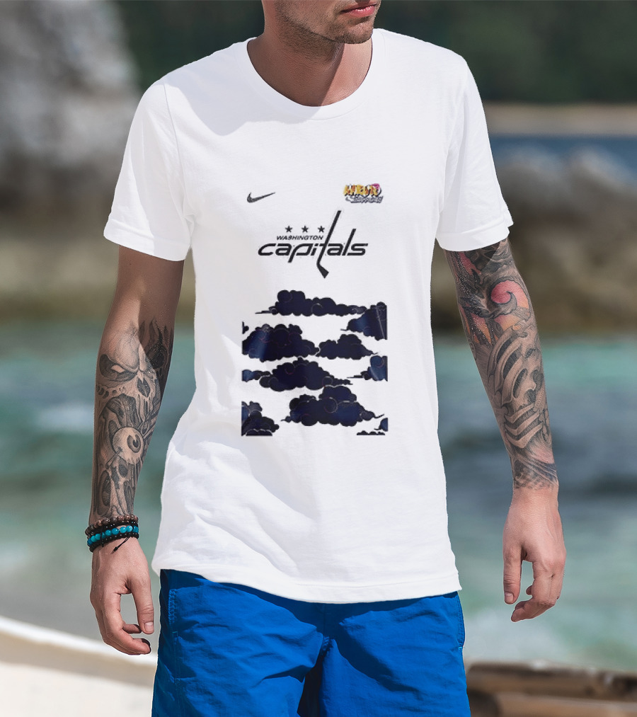 Nike Washington Capitals X Naruto Shippuden Collaboration T-Shirt