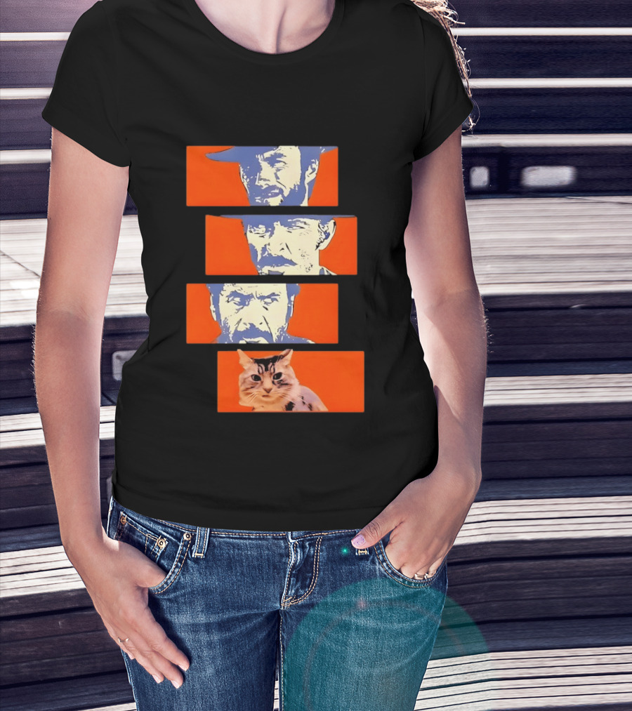 Buono Brutto Cattivo And Cat Pop T-Shirt