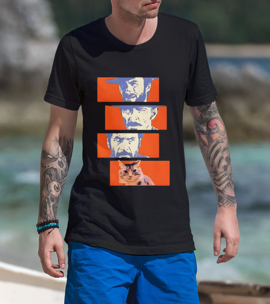 Buono Brutto Cattivo And Cat Pop T-Shirt
