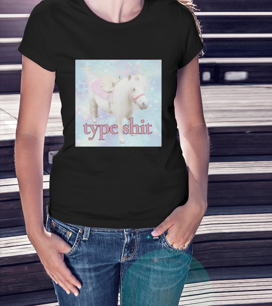 Unicorn Type Shit Pastel Starry Sky T-Shirt