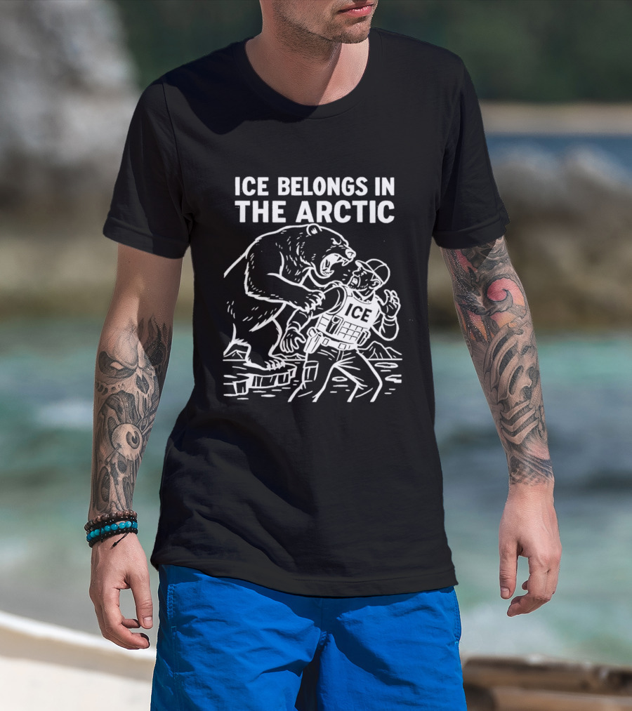 Ice Belongs In The Arctic Bear Confronts ICEбаdy T-Shirt