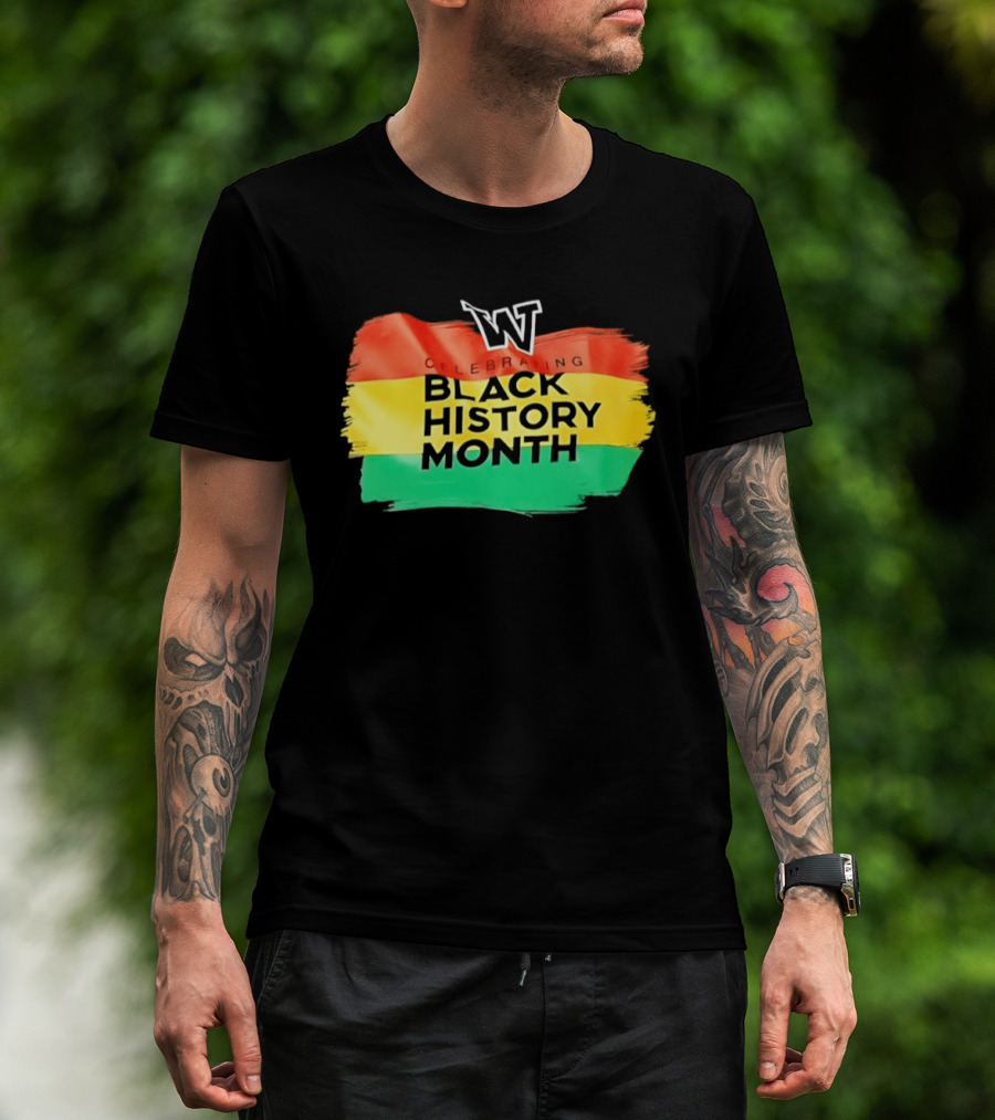 Celebrating Black History Month Washington Huskies W T-Shirt