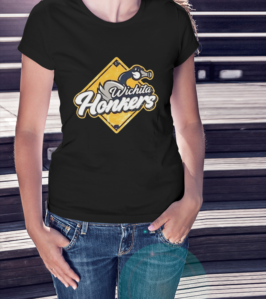Wichita Honkers 2026 Goose Logo Diamond T-Shirt