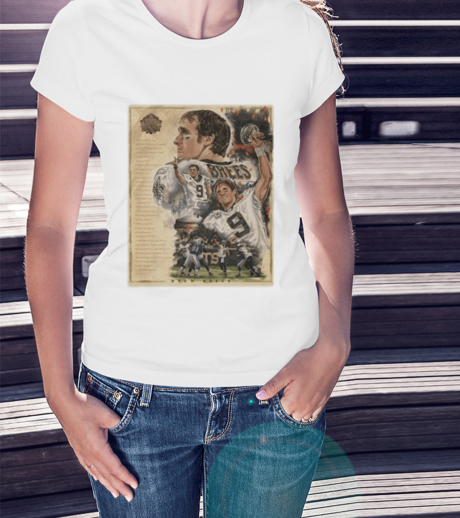 Drew Brees New Orleans Saints 2026 Pro Football Hall Of Fame Inductee First Ballot Hall Of Famer Quarterback Number 9 Legacy T-Shirt