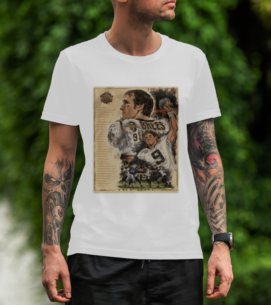 Drew Brees New Orleans Saints 2026 Pro Football Hall Of Fame Inductee First Ballot Hall Of Famer Quarterback Number 9 Legacy T-Shirt