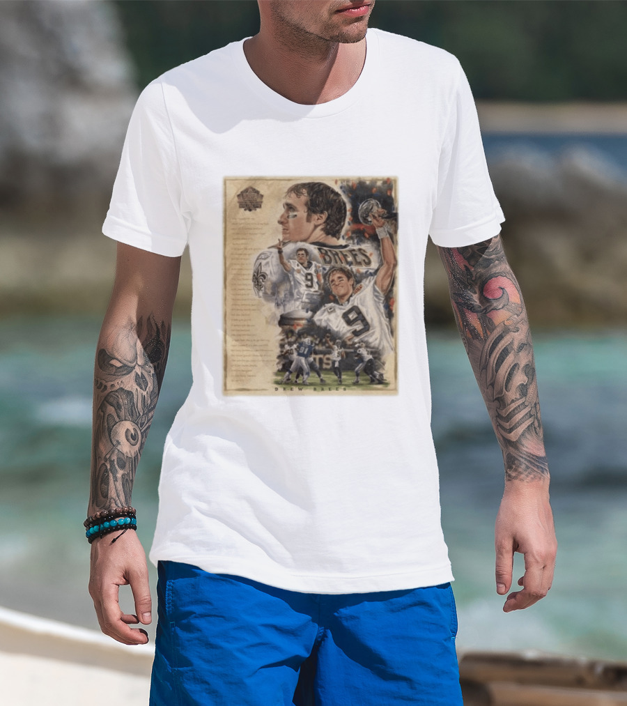 Drew Brees New Orleans Saints 2026 Pro Football Hall Of Fame Inductee First Ballot Hall Of Famer Quarterback Number 9 Legacy T-Shirt
