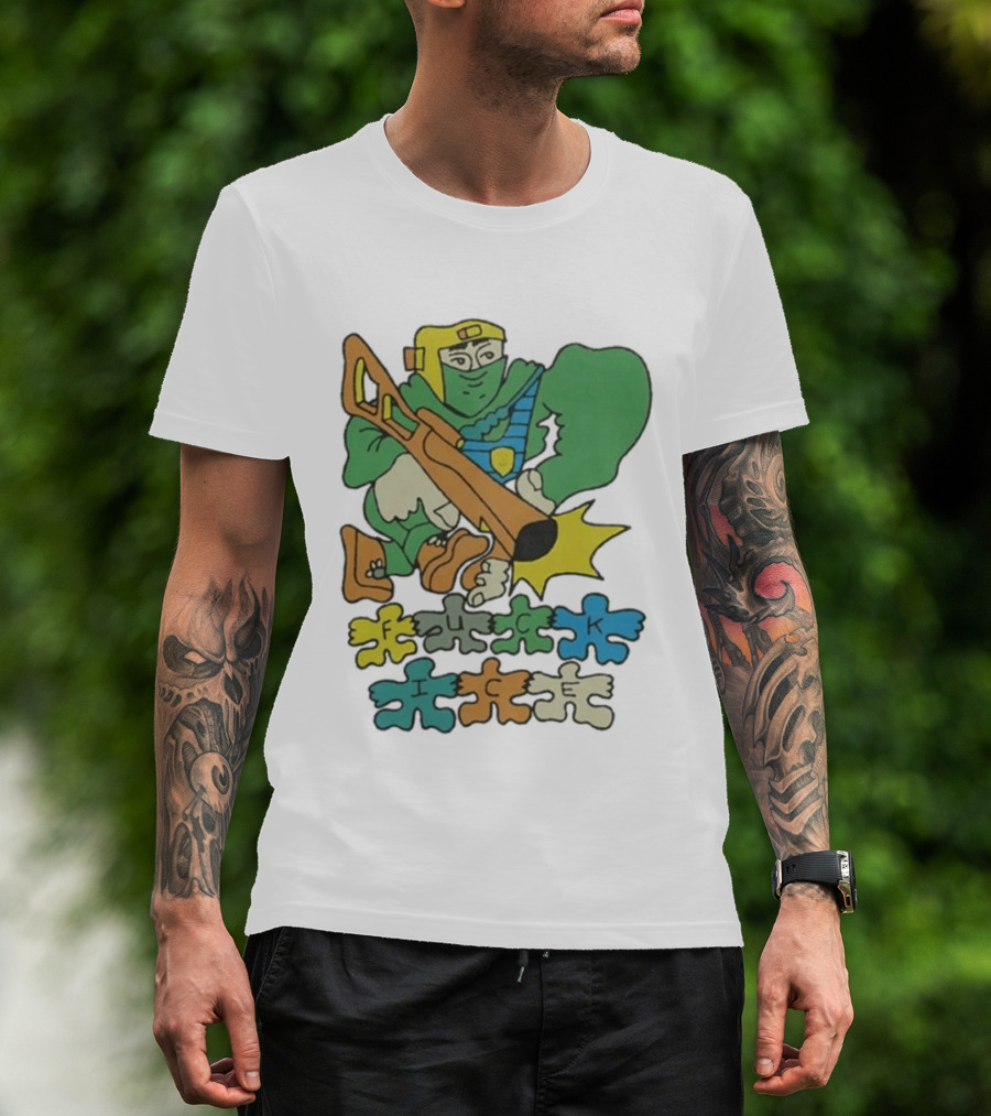 Honeytv Fuck Ice Retro Soldier Puzzle T-Shirt