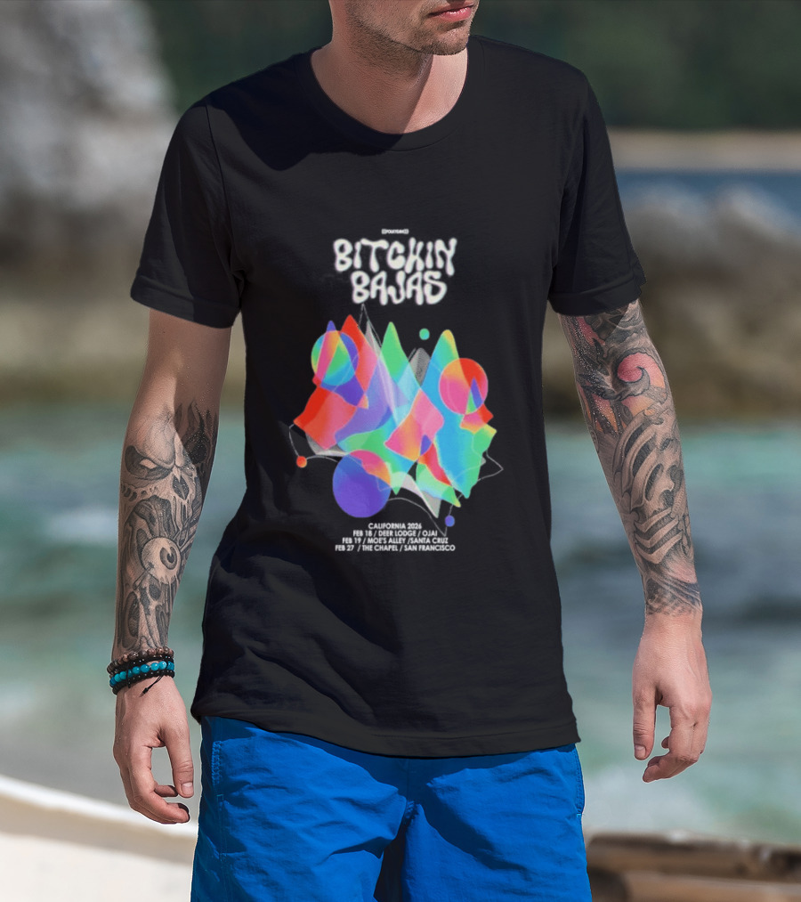 Bitchin Bajas California February 2026 Psychedelic T-Shirt