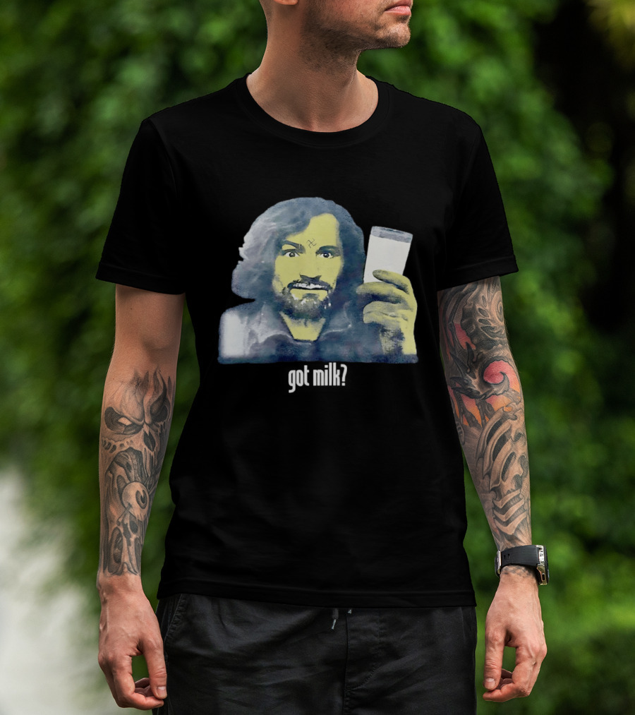 Charles Manson Got Milk' Iconic Meme Concept T-Shirt