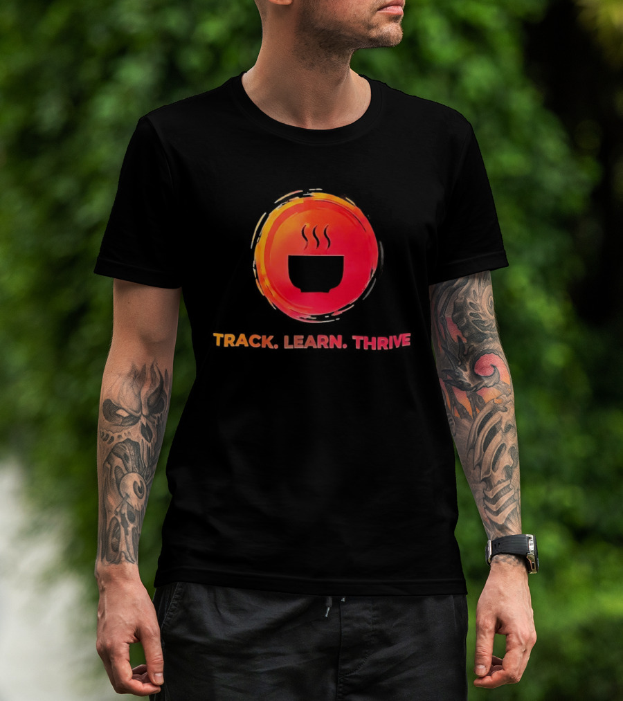 Coffee Track Learn Thrive Steaming T-Shirt