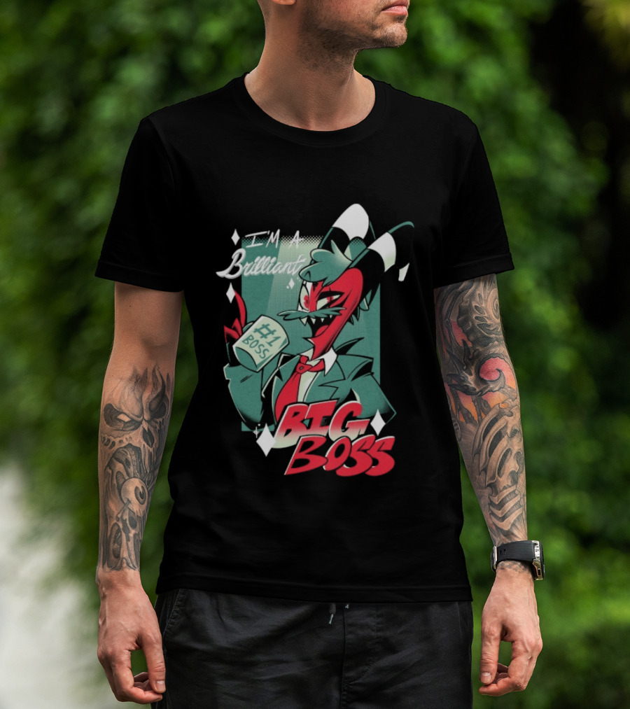 Brilliant Big Boss Hazbin Hotel #1 Boss Coffee T-Shirt