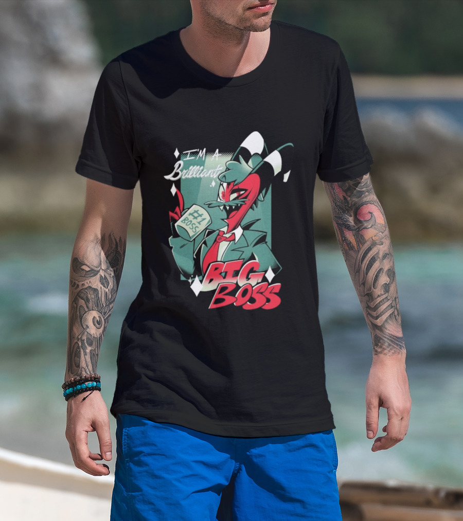 Brilliant Big Boss Hazbin Hotel #1 Boss Coffee T-Shirt