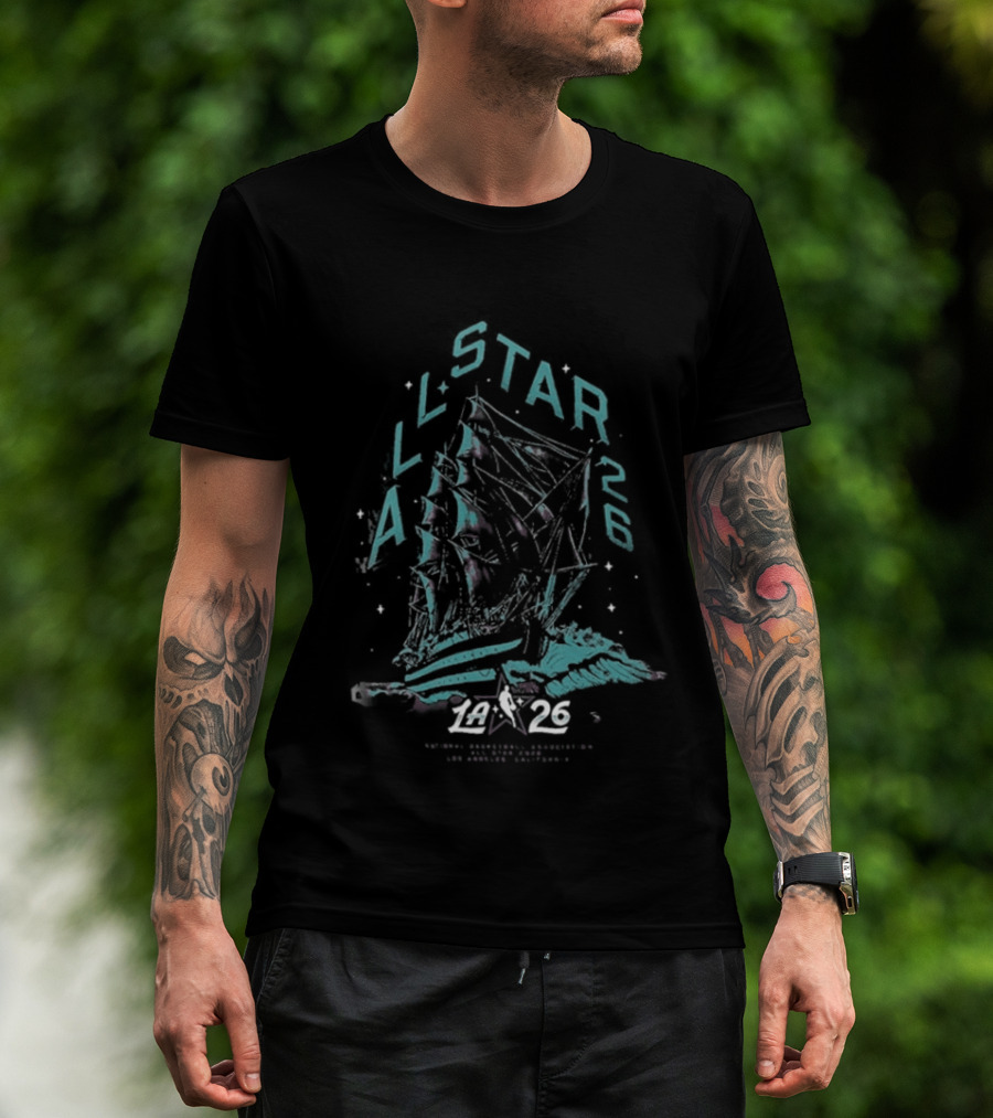 NBA All Star 2026 Los Angeles Sailboat T-Shirt