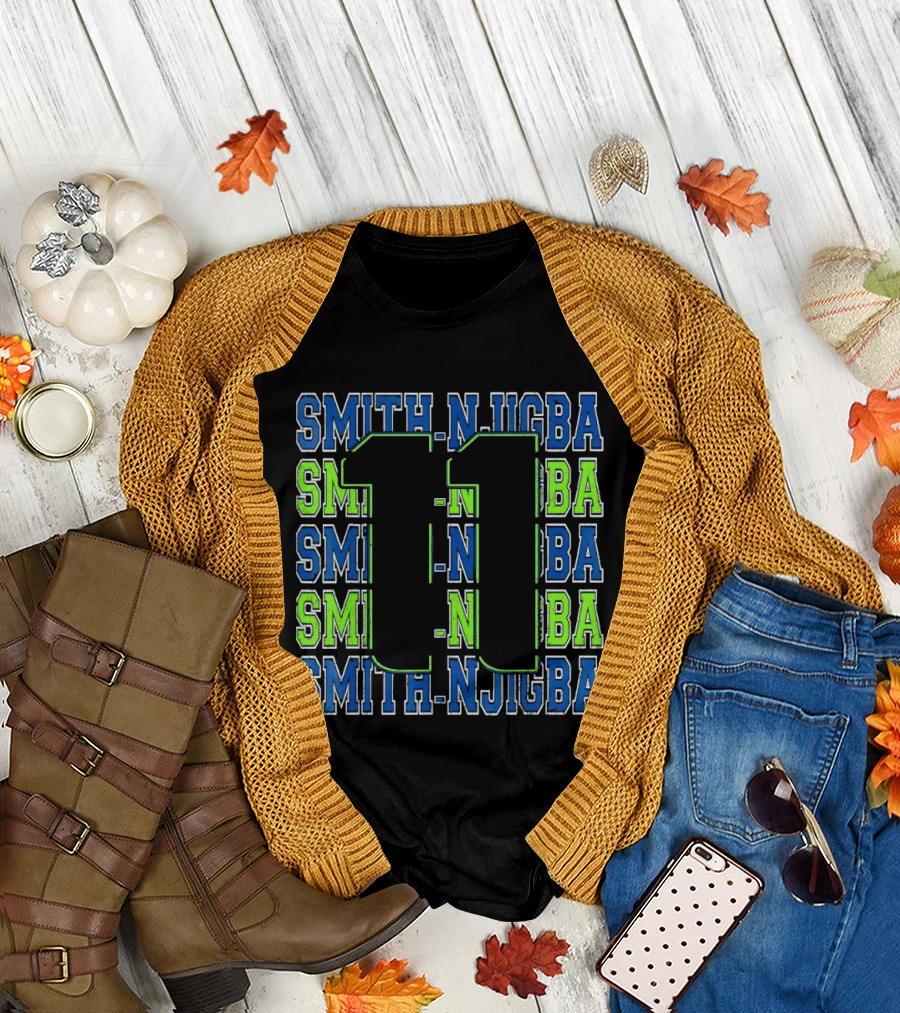 Jaxon Smith Njigba 11 Smith Njigba Seattle Seahawks T-Shirt