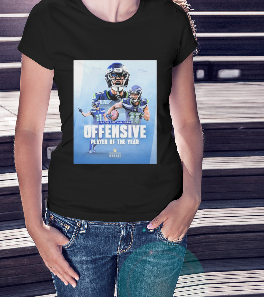 Jaxon Smith Njigba Offensive Player Of The Year Seattle Seahawks Honors T-Shirt