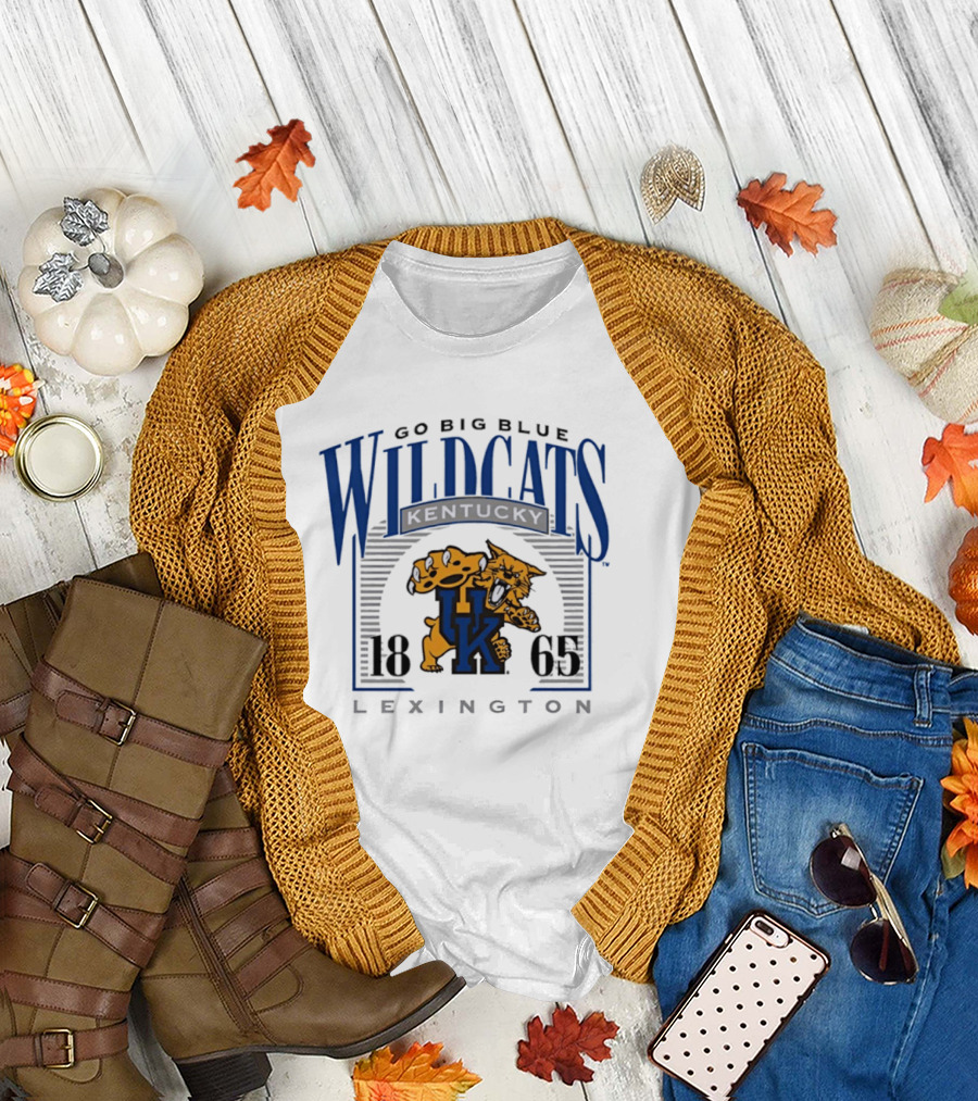 Go Big Blue Wildcats Kentucky 1865 Lexington UK T-Shirt