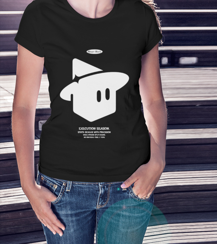 Execution Season Magic Block State Scales With Precision T-Shirt