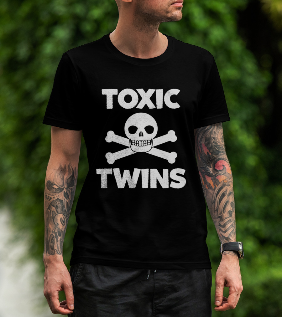 Toxic Twins Skull Crossbones T-Shirt