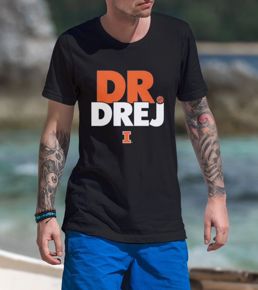 Andrej Stojakovic Dr. Drej I Illinois Fighting Illini T-Shirt