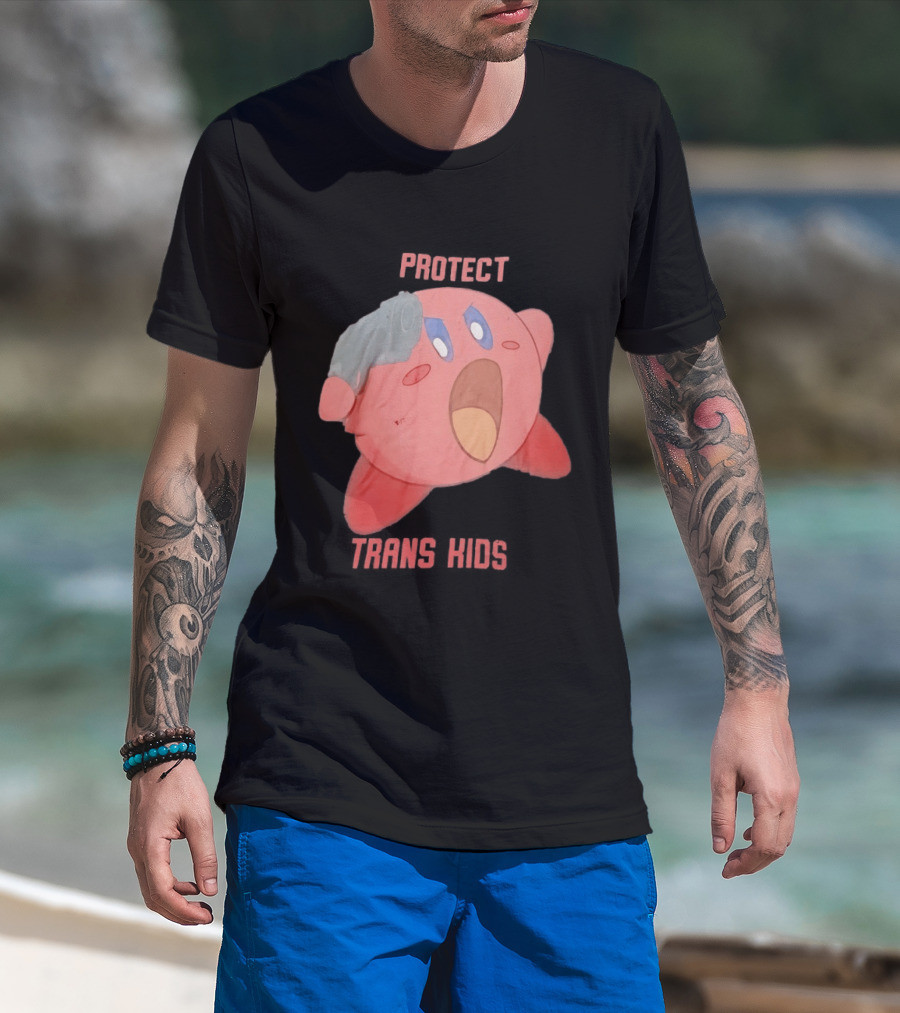 Kirby Protect Trans Kids T-Shirt