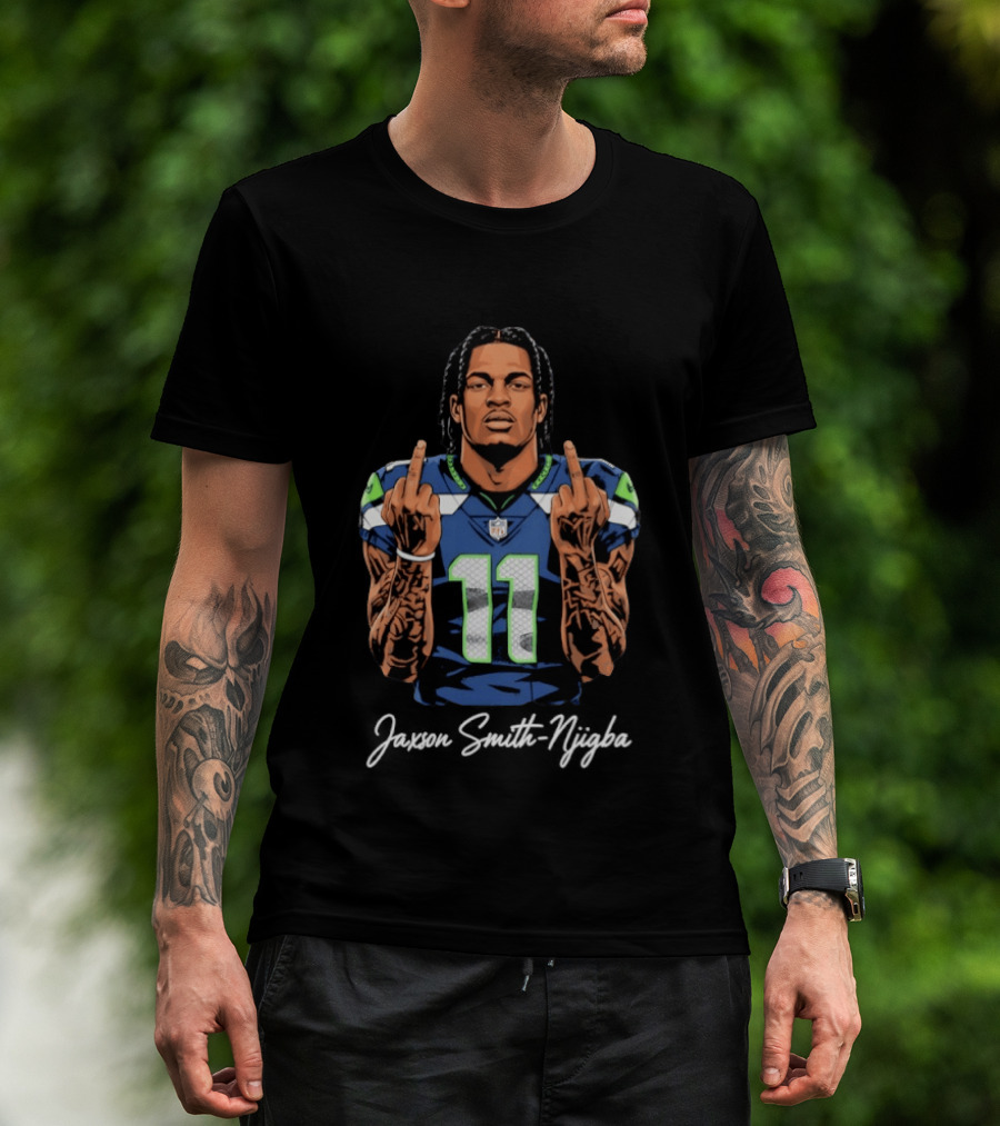 Seattle Seahawks Number 11 Middle Finger Gesture T-Shirt