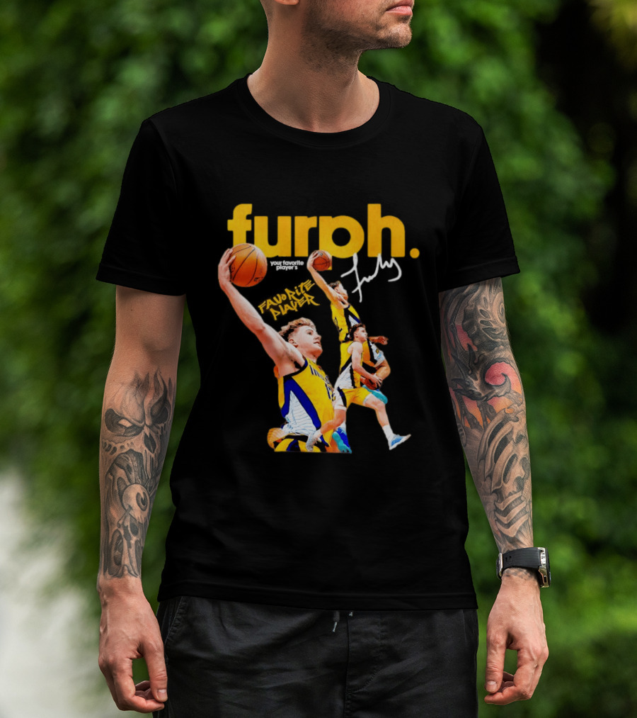 Furphy Indiana Pacers Basketball Player Jump Shot Action T-Shirt