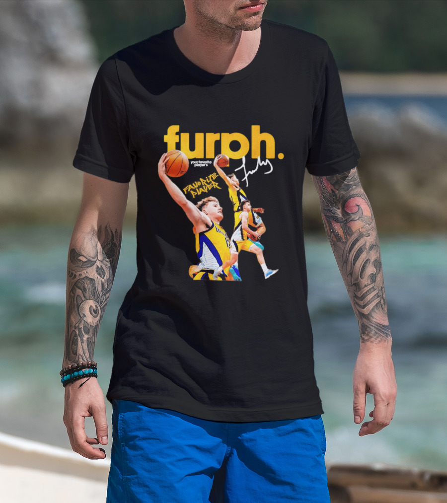 Furphy Indiana Pacers Basketball Player Jump Shot Action T-Shirt
