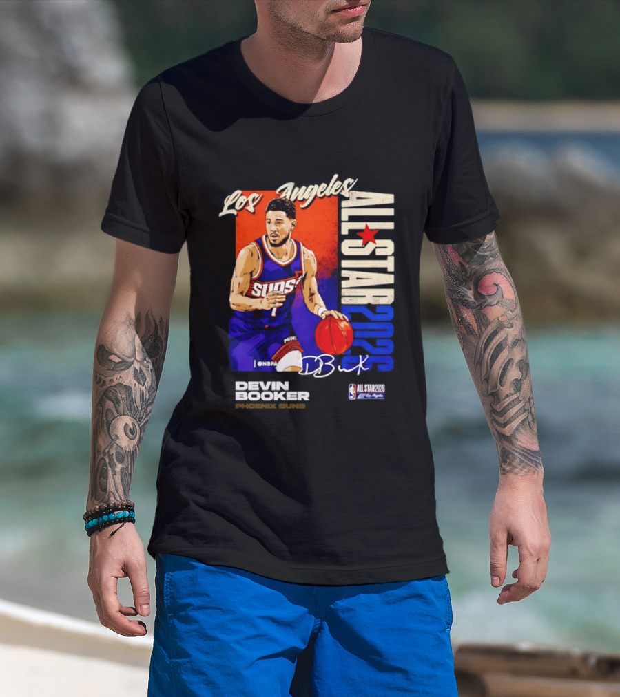 Devin Booker Los Angeles 2026 NBA All Star Suns D Book T-Shirt