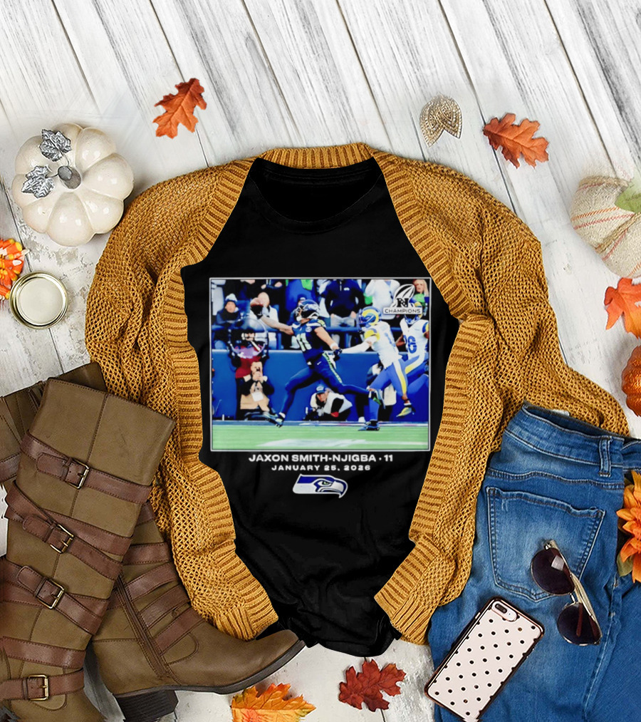 Seattle Seahawks Jaxon Smith Njigba 11 January 25 2026 Game Day Highlight Champions T-Shirt