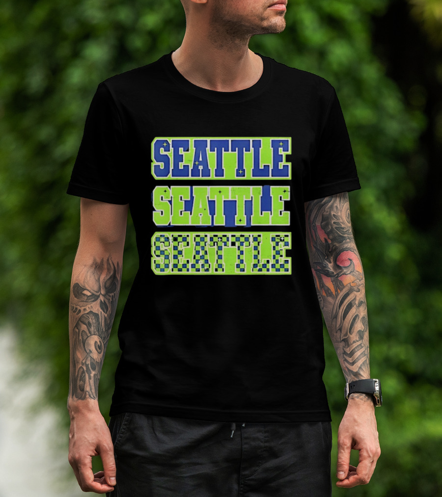Seattle Seahawks Neon Green Seattle Seattle T-Shirt