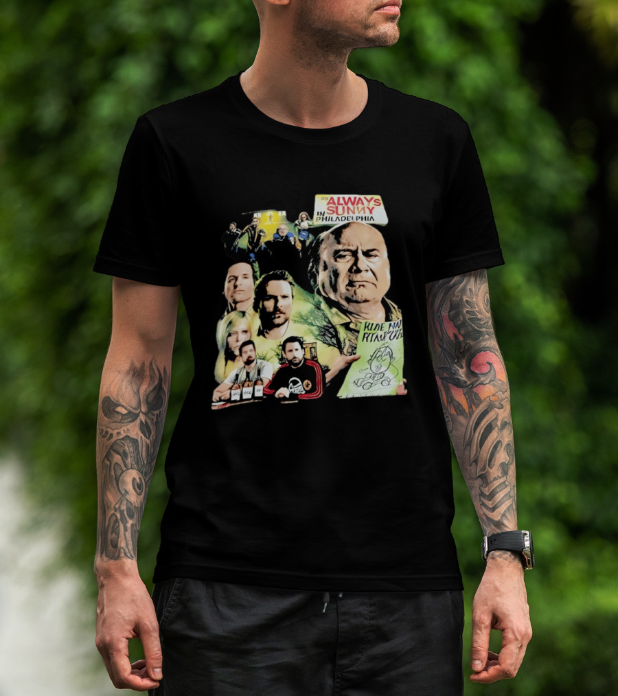 Always Sunny In Philadelphia Characters Collage T-Shirt