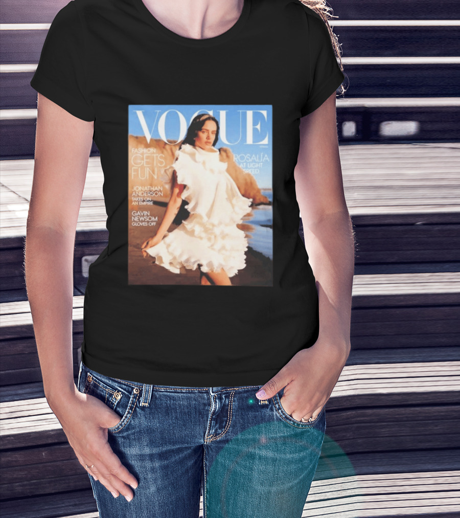 Vogue Spring Fashion Rosalia At Light Speed Jonathan Anderson Gavin Newsom T-Shirt