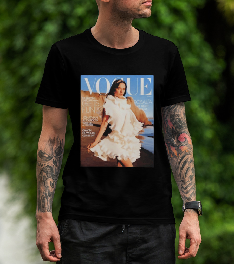 Vogue Spring Fashion Rosalia At Light Speed Jonathan Anderson Gavin Newsom T-Shirt