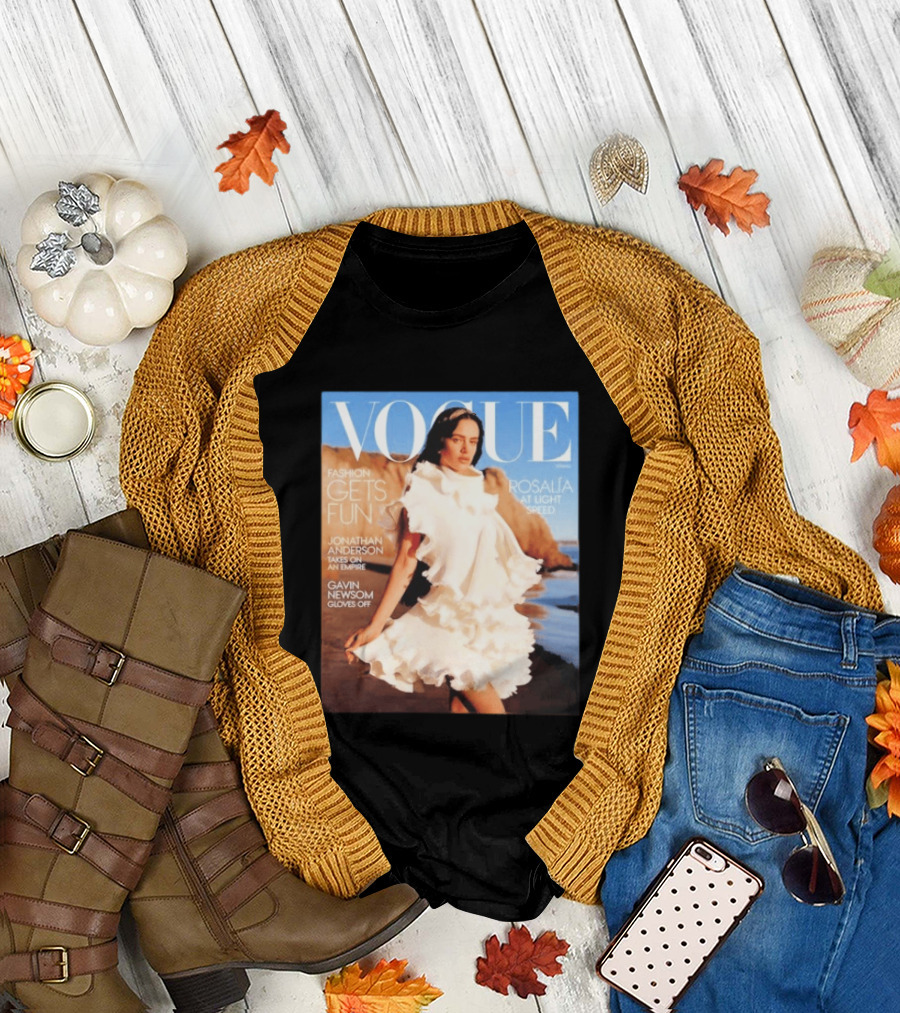 Vogue Spring Fashion Rosalia at Light Speed Jonathan Anderson Gavin Newsom T-Shirt