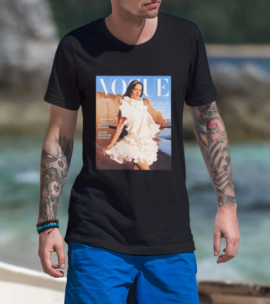 Vogue Spring Fashion Rosalia At Light Speed Jonathan Anderson Gavin Newsom T-Shirt