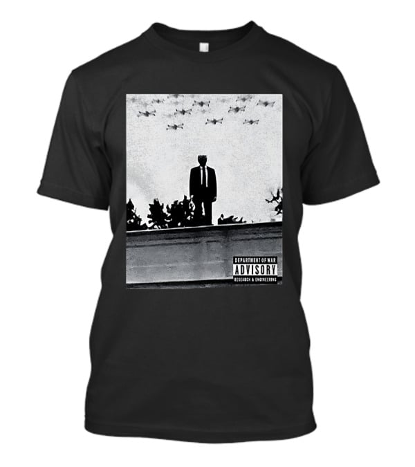 Trump Standing Tall With Advisory Research Warplanes Overhead T-Shirt